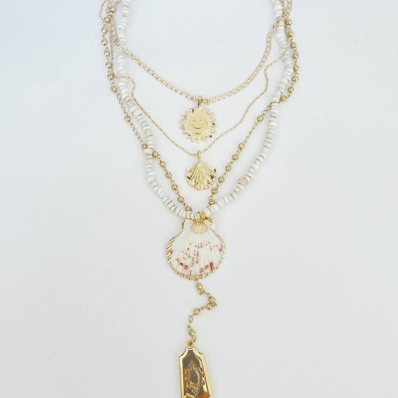 New Vanessa Mooney Shell Pendant Necklace THE LUCY SHELL NECKLAC - Picture 4 of 4